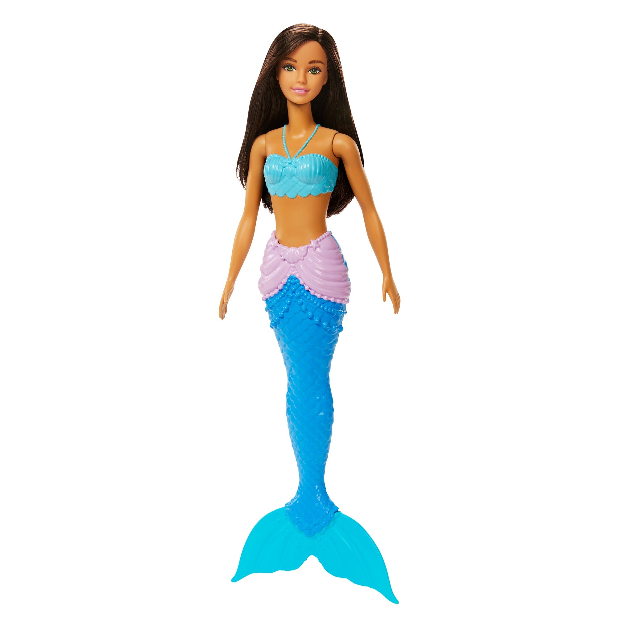 Barbie Dreamtopia Black Hair Mermaid Doll With Multi-Colored Blue Mermaid Tail for Kids Ages 3+