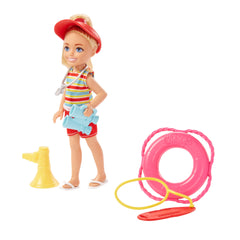 Barbie Chelsea Doll and Accessories Lifeguard Set for Kids Ages 3+