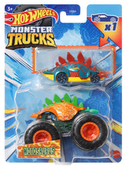 Hot Wheels 1:64 Scale Monster Trucks Motosaurus Vehicle Pack of 2