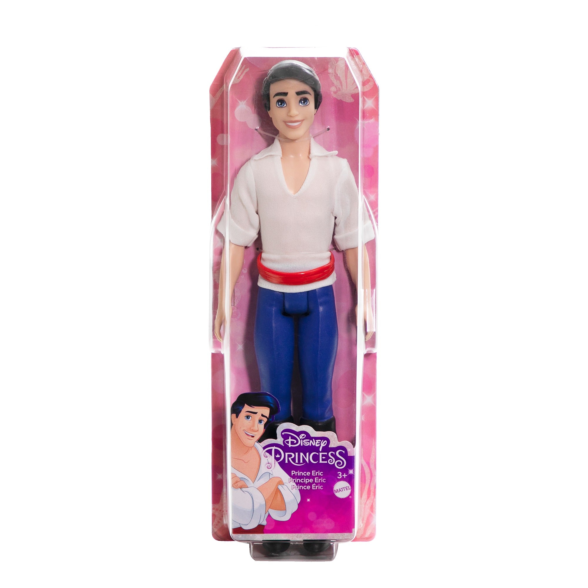 Disney Princess Posable Prince Eric Fashion Doll in Signature Look Inspired by the Disney Movie The Little Mermaid for Kids Ages 3+