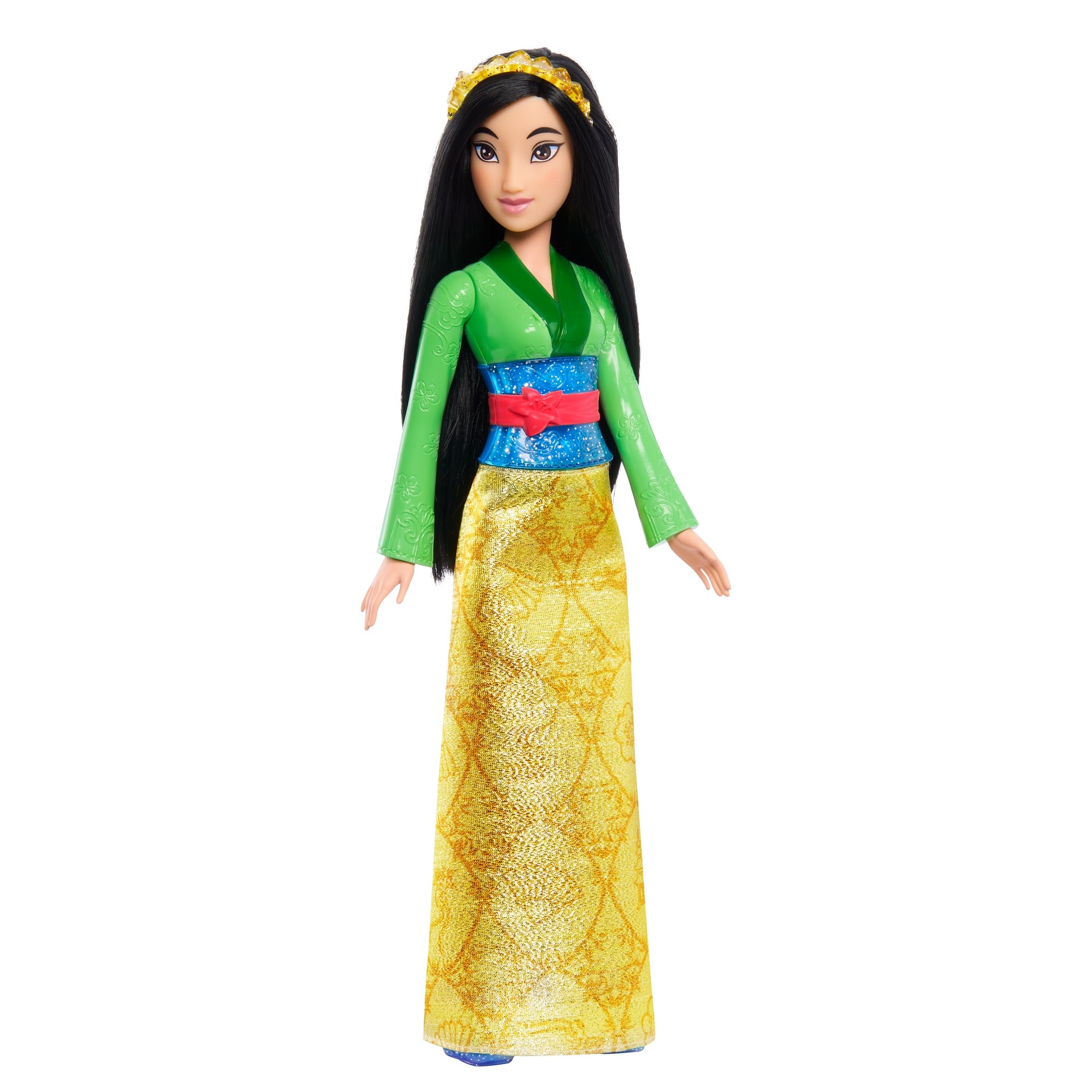 Disney Princess Mulan Posable Fashion Doll with Sparkling Clothing and Accessories for Kids Ages 3+