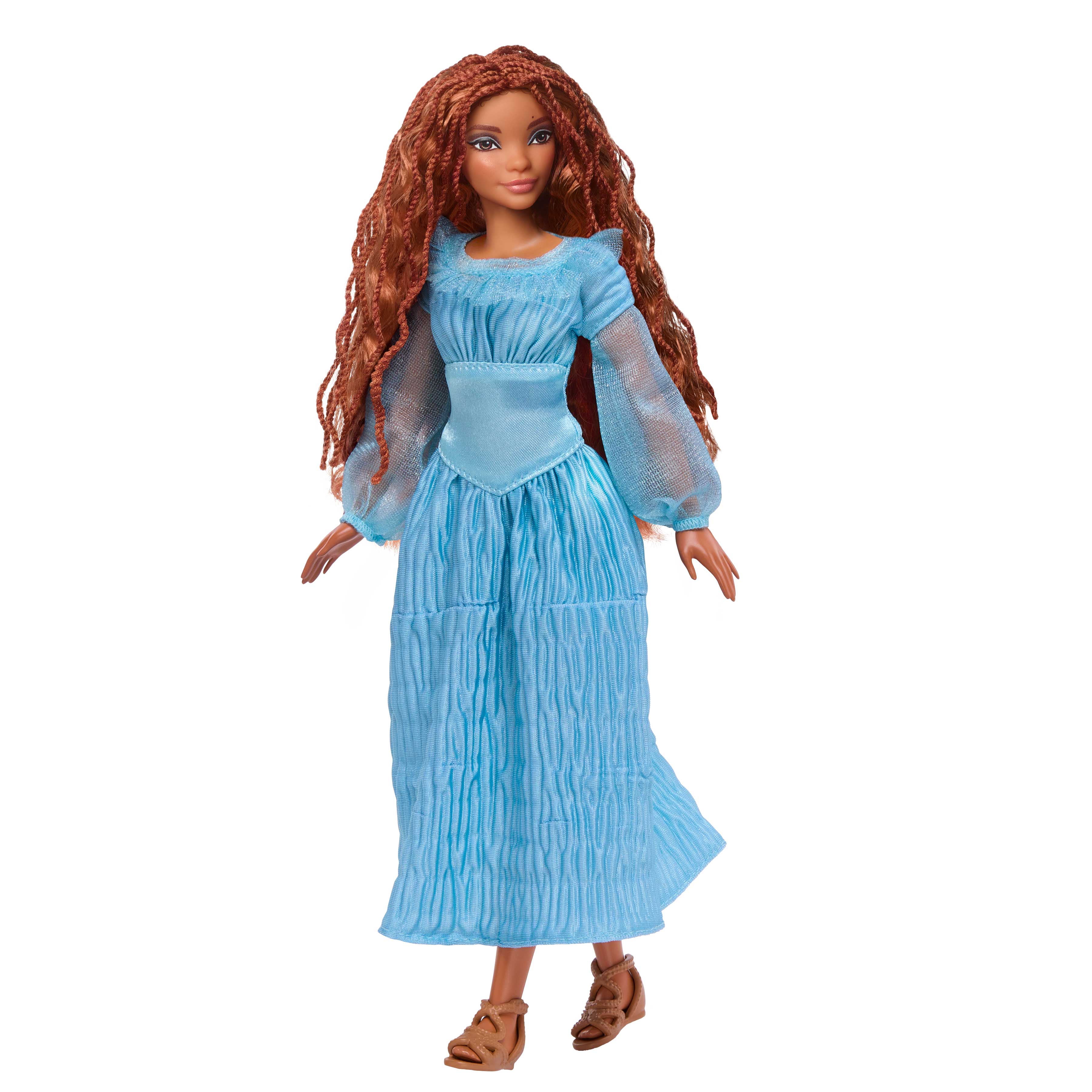 Disney Princess Little Mermaid Ariel Fashion Doll on Land in Signature Blue Dress Inspired by Disney’s The Little Mermaid for Kids Ages 3+