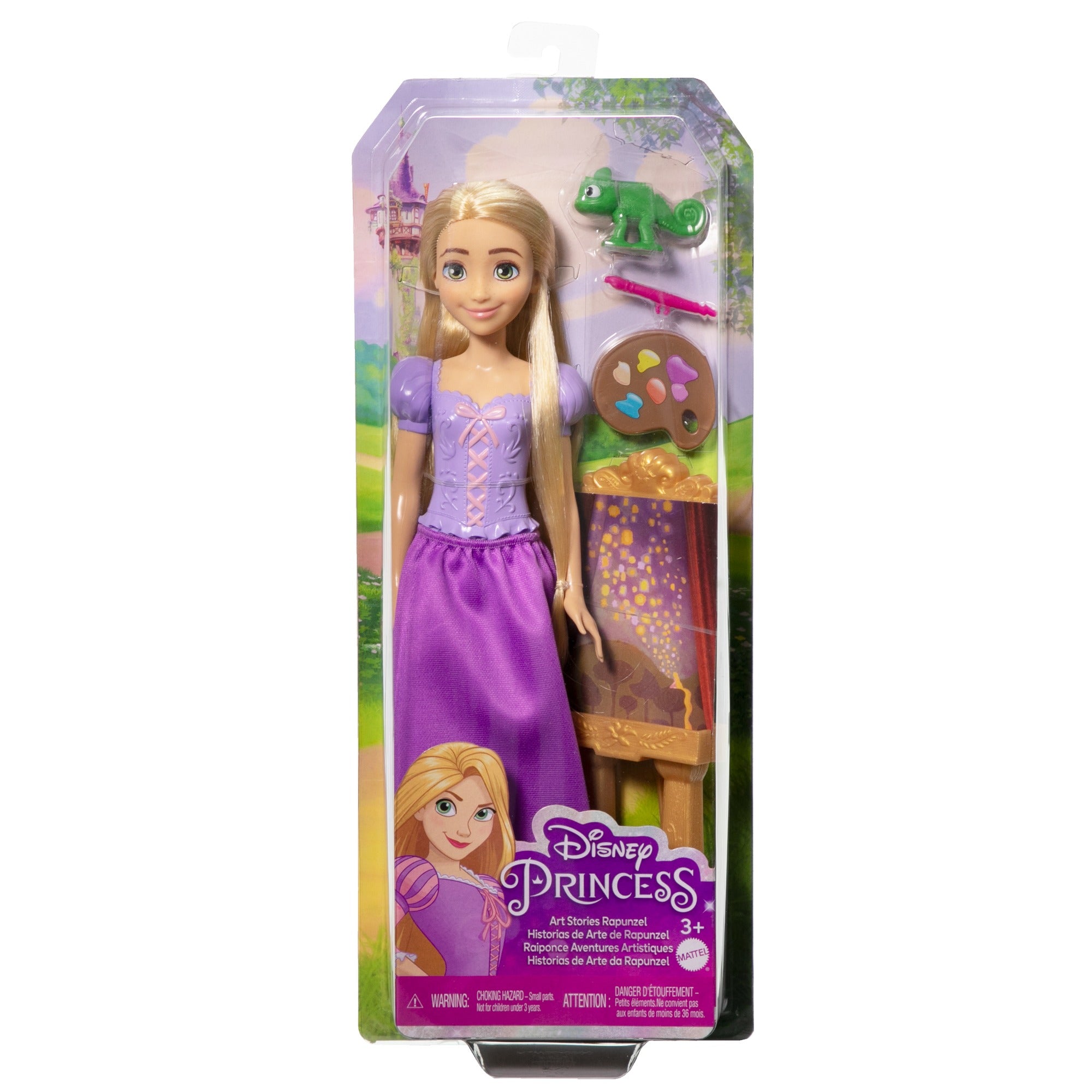 Disney Princess Rapunzel Fashion Doll with Pascal Figure and Accessories Inspired by the Disney Movie for Kids Ages 3+