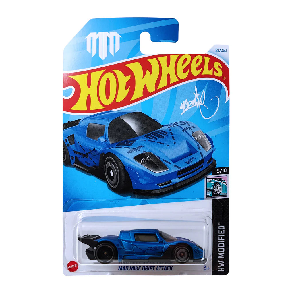 Hot Wheels Basic Car J Case 2025 Wave One Pack of 5 Mainlines for Collectors