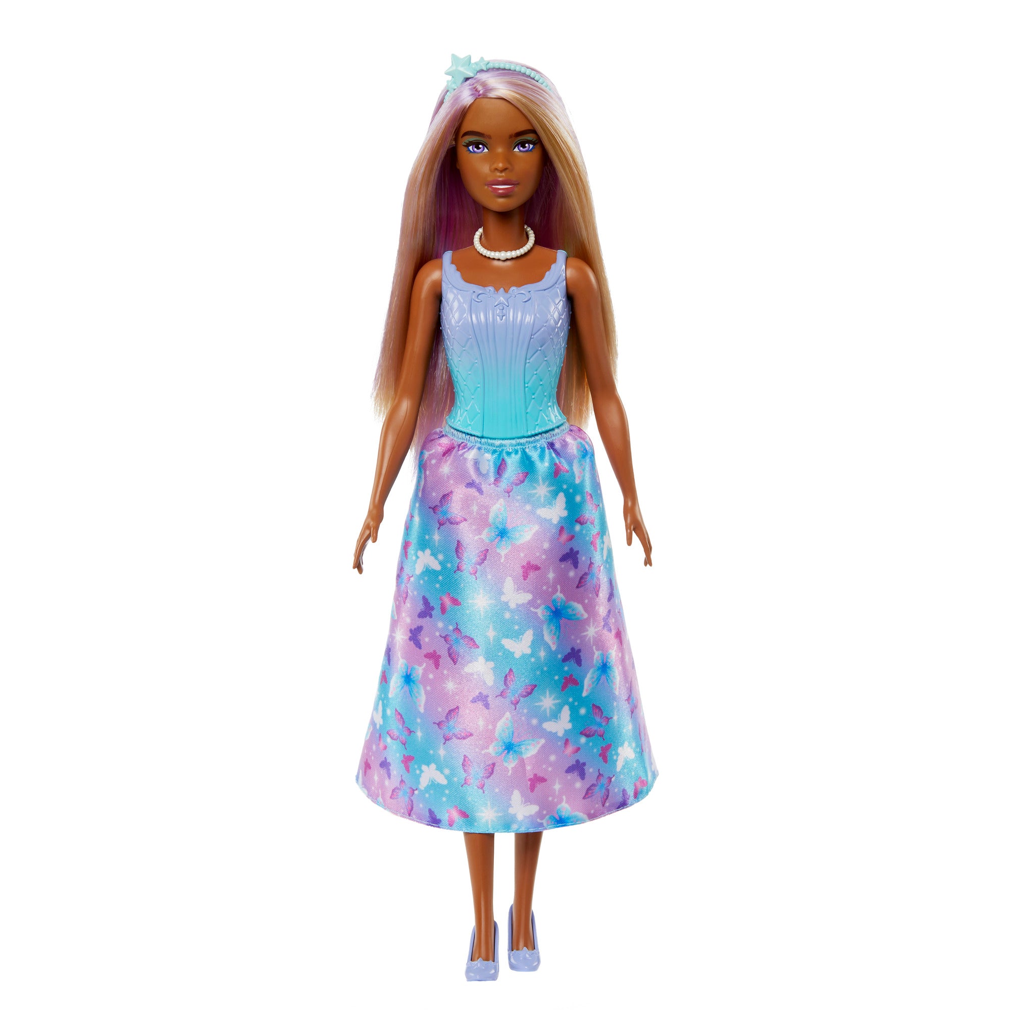 Buy Barbie Royal Doll with Purple-Highlighted Fantasy Hair, Petite