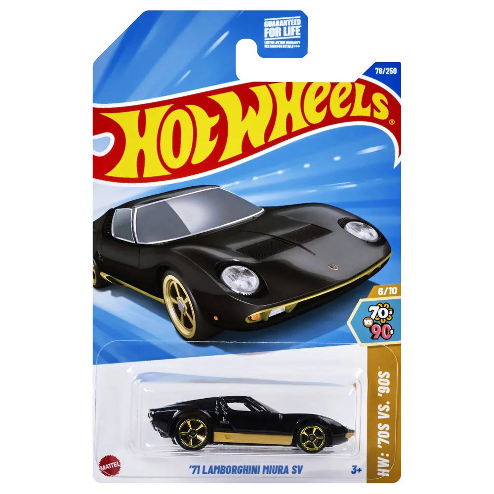Hot Wheels Basic Car J Case 2025 Wave Two Pack of 5 Mainlines for Collectors