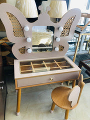 Kiddies Kingdom Butterfly Vanity Imaginative Play For Ages 3 and Above