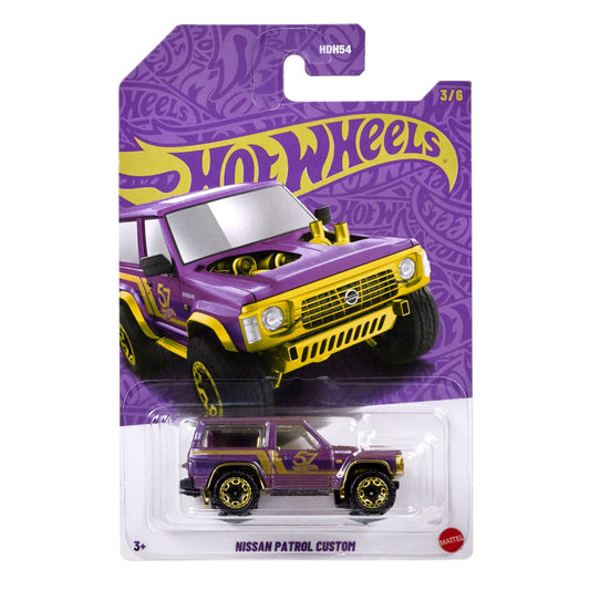 Hot Wheels 57th Anniversary Pearl &amp; Chrome 2025 Nissan Patrol Custom Diecast Car
