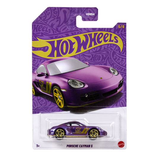 Hot Wheels 57th Anniversary Pearl &amp; Chrome 2025 Porsche Cayman S Diecast Car