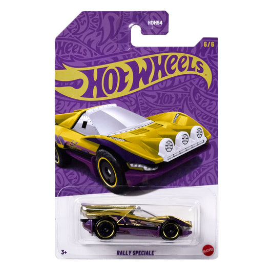 Hot Wheels 57th Anniversary Pearl &amp; Chrome 2025 Rally Speciale Diecast Car