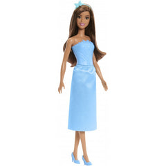 Barbie Royal Fashion Brown Hair Blue Butterfly-Themed Monochromatic Look Doll with Removable Skirt & Accessories For Kids Ages 3 Years & UP