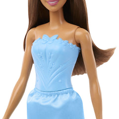 Barbie Royal Fashion Brown Hair Blue Butterfly-Themed Monochromatic Look Doll with Removable Skirt & Accessories For Kids Ages 3 Years & UP