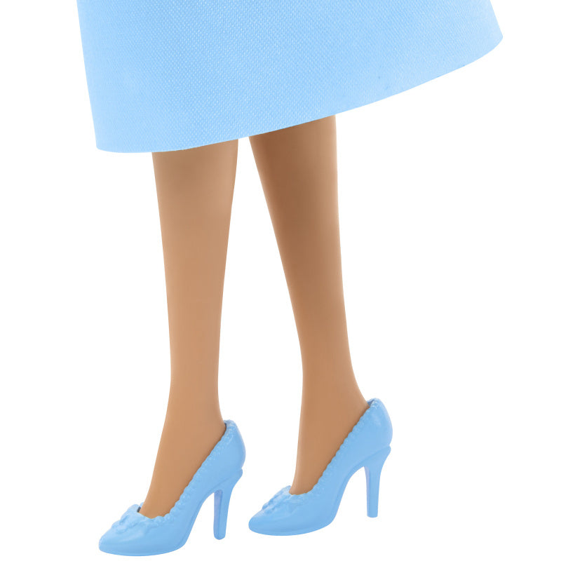 Barbie Royal Fashion Brown Hair Blue Butterfly-Themed Monochromatic Look Doll with Removable Skirt & Accessories For Kids Ages 3 Years & UP