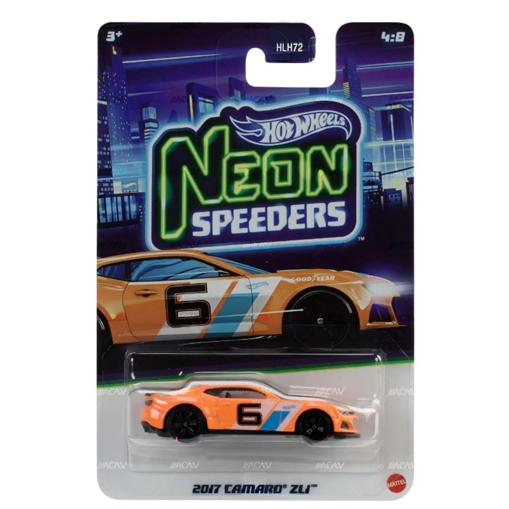 Hot Wheels Neon Speeder 2026 Edition 1:64 Scale 2017 Camaro ZL1 Die-Cast Vehicles For Ages 3+