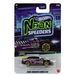 Hot Wheels Neon Speeder 2026 Edition 1:64 Scale 2016 Subaru WRX STI Die-Cast Vehicles For Ages 3+