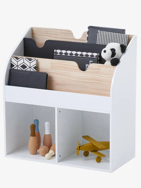 Kiddies Kingdom Storage unit with 2 cubbyholes + bookcase school Organisers For Ages 3 and Above