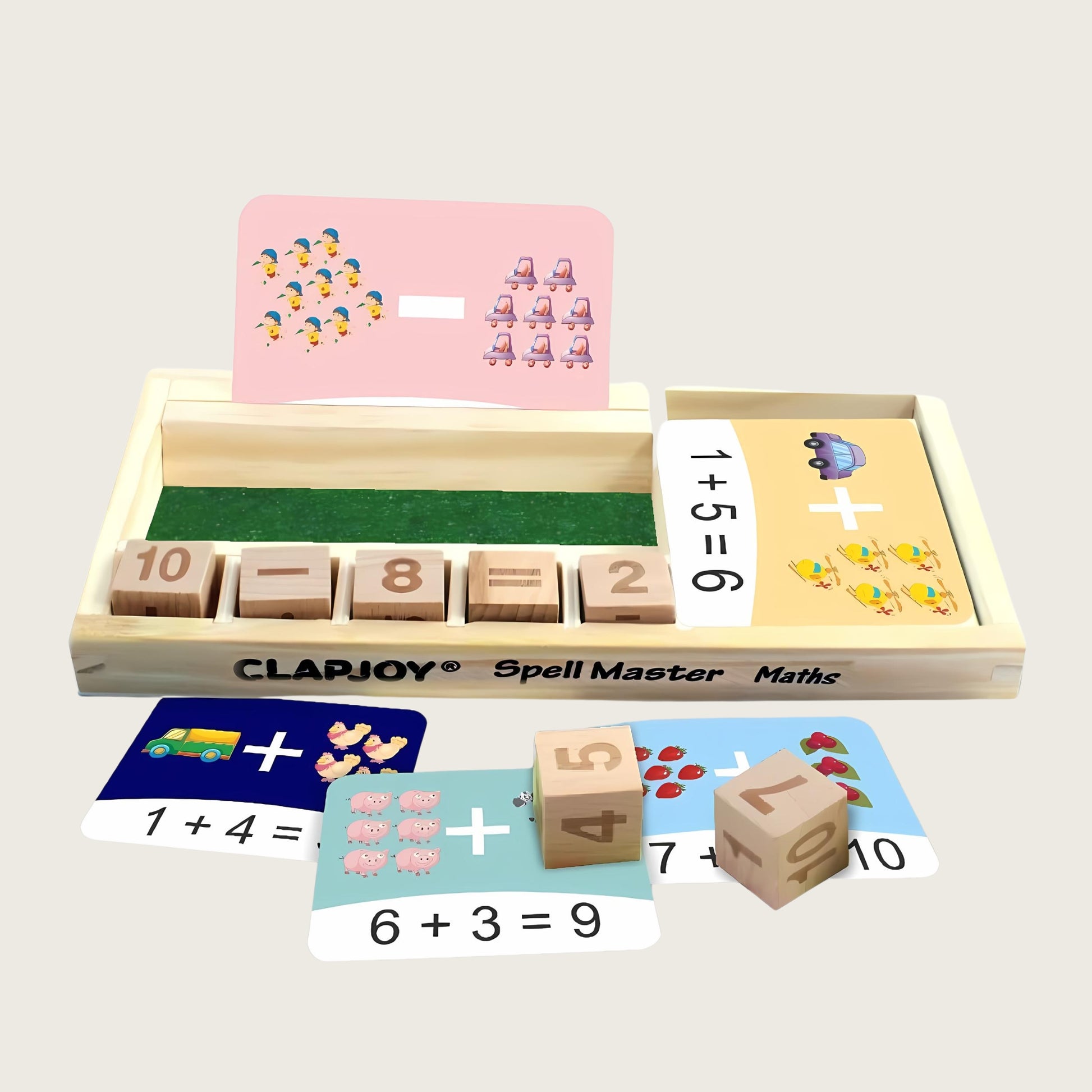 Master Math Board Buy Clapjoy Cubello Spell Master, Math Master With Flash Cards Combo ...