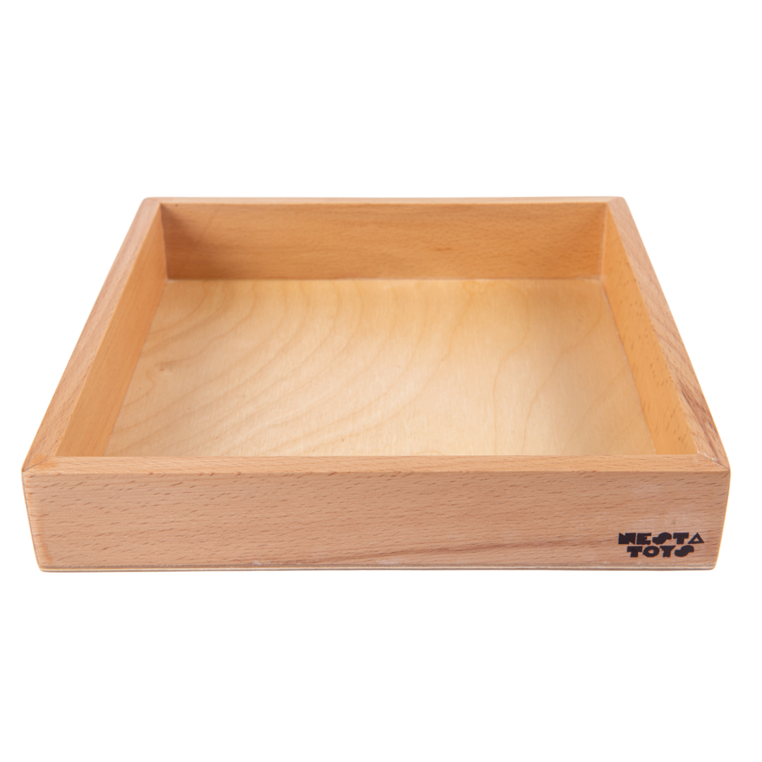 Nesta Toys Wooden Sand Tray for Writing Letters & Numbers - Montessori Toys for Kids