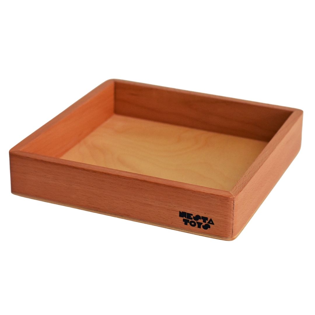Nesta Toys Wooden Sand Tray for Writing Letters & Numbers - Montessori Toys for Kids