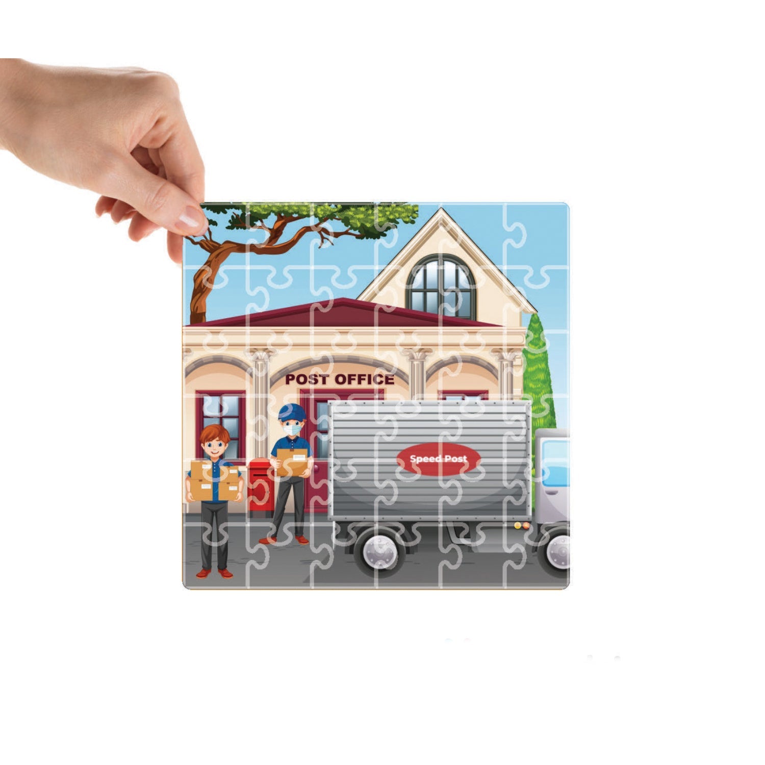 Mittimate Post Office Jigsaw Puzzle – 36-Piece Cardboard Puzzle for Kids (Ages 4-6) | Fun, Learning & Perfect Birthday Gift