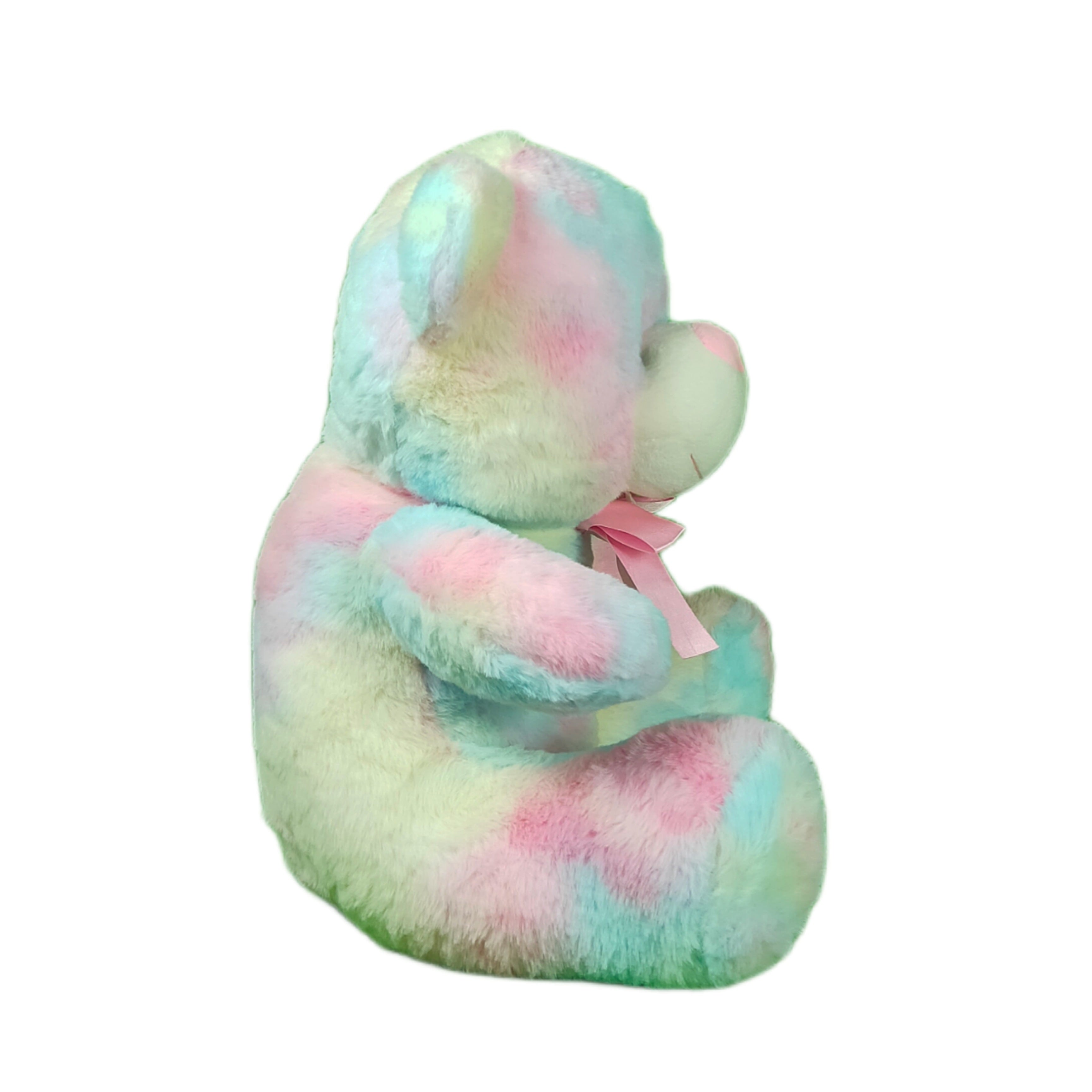 Play Hour Rainbow Bear Plush Soft Toy for Ages 3 Years and Up, 40cm