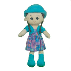 Play Hour Rag Doll Plush Soft Toy Wearing Sky Cap for Ages 3 Years and Up, 90cm
