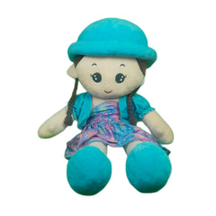 Play Hour Rag Doll Plush Soft Toy Wearing Sky Cap for Ages 3 Years and Up, 90cm