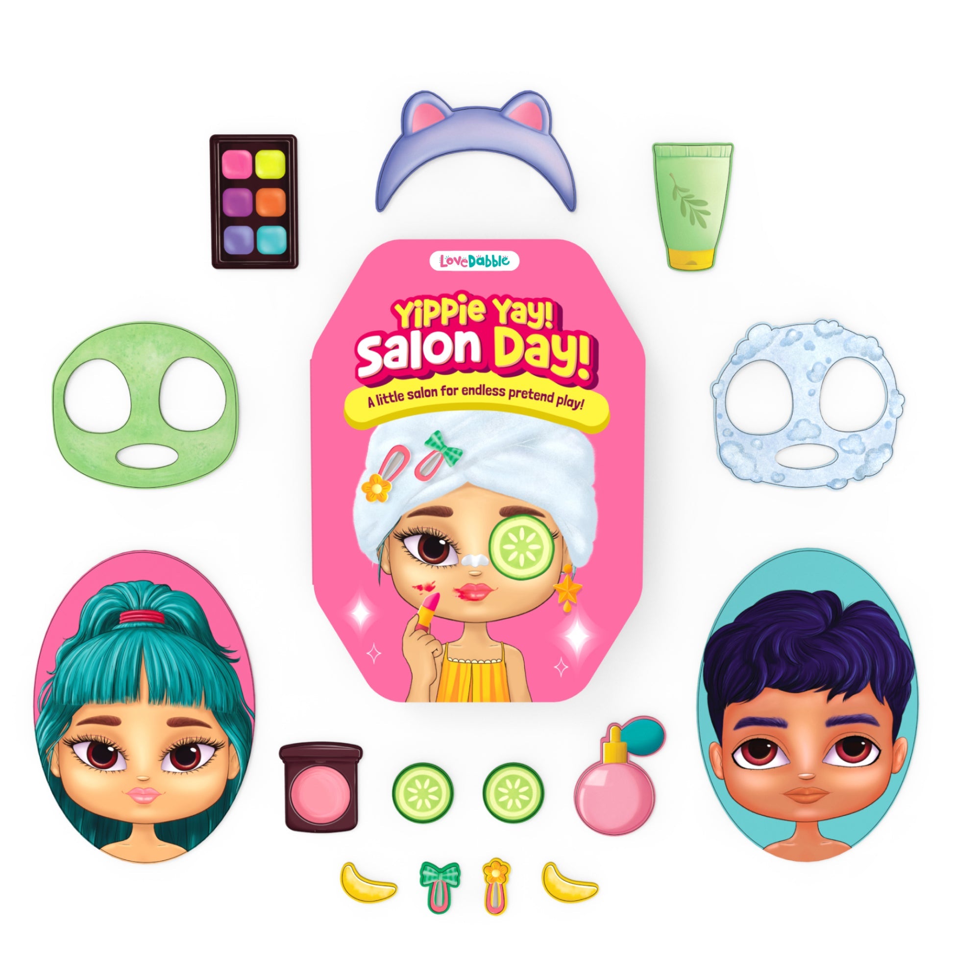 Love Dabble Yippie Yay! Salon day! Salon Pretend Playset For Ages 3-7 Years