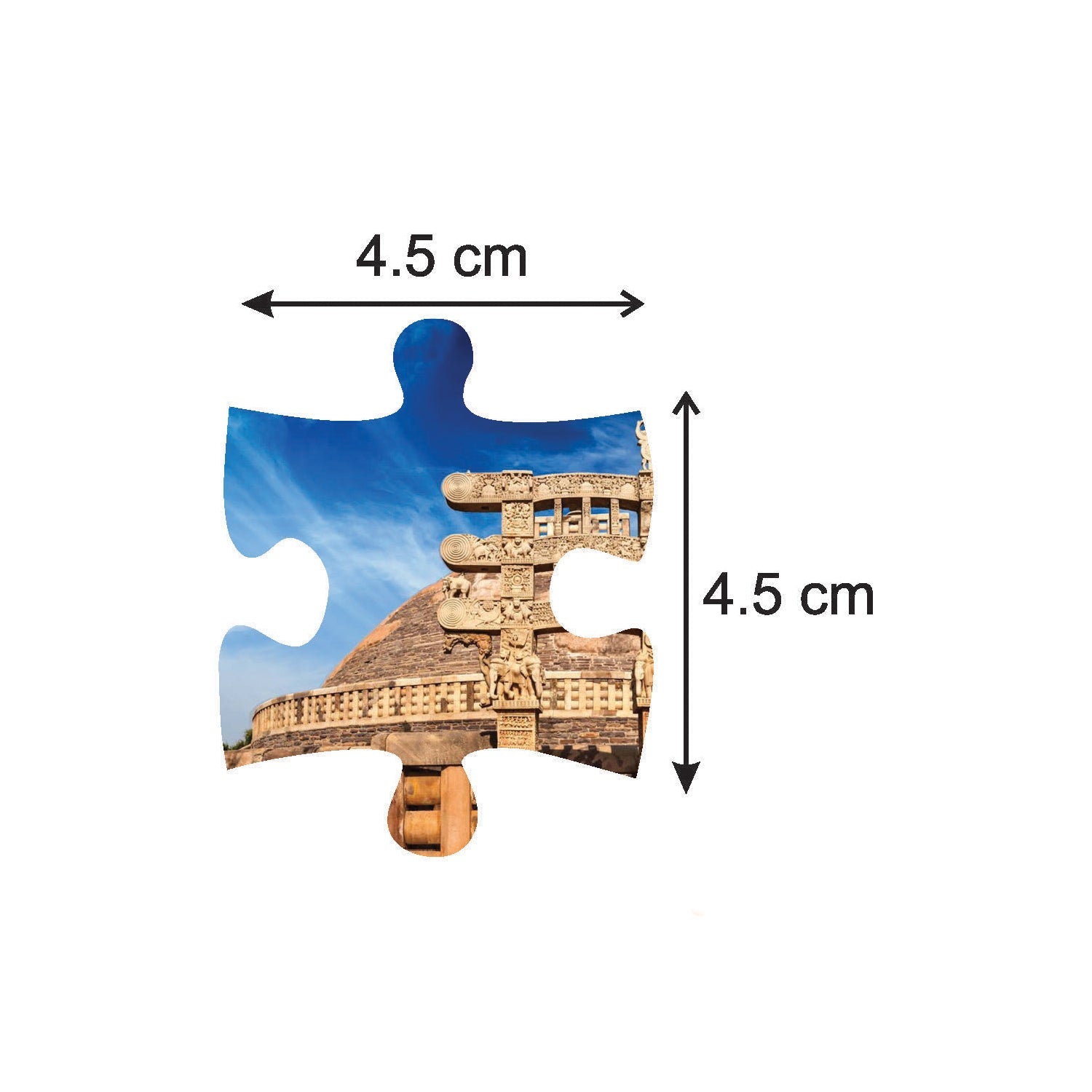 Mittimate Sanchi Stupa Jigsaw Puzzle – 36-Piece Cardboard Puzzle for Kids (Ages 4-6) |Fun, Learning & Perfect Birthday Gift