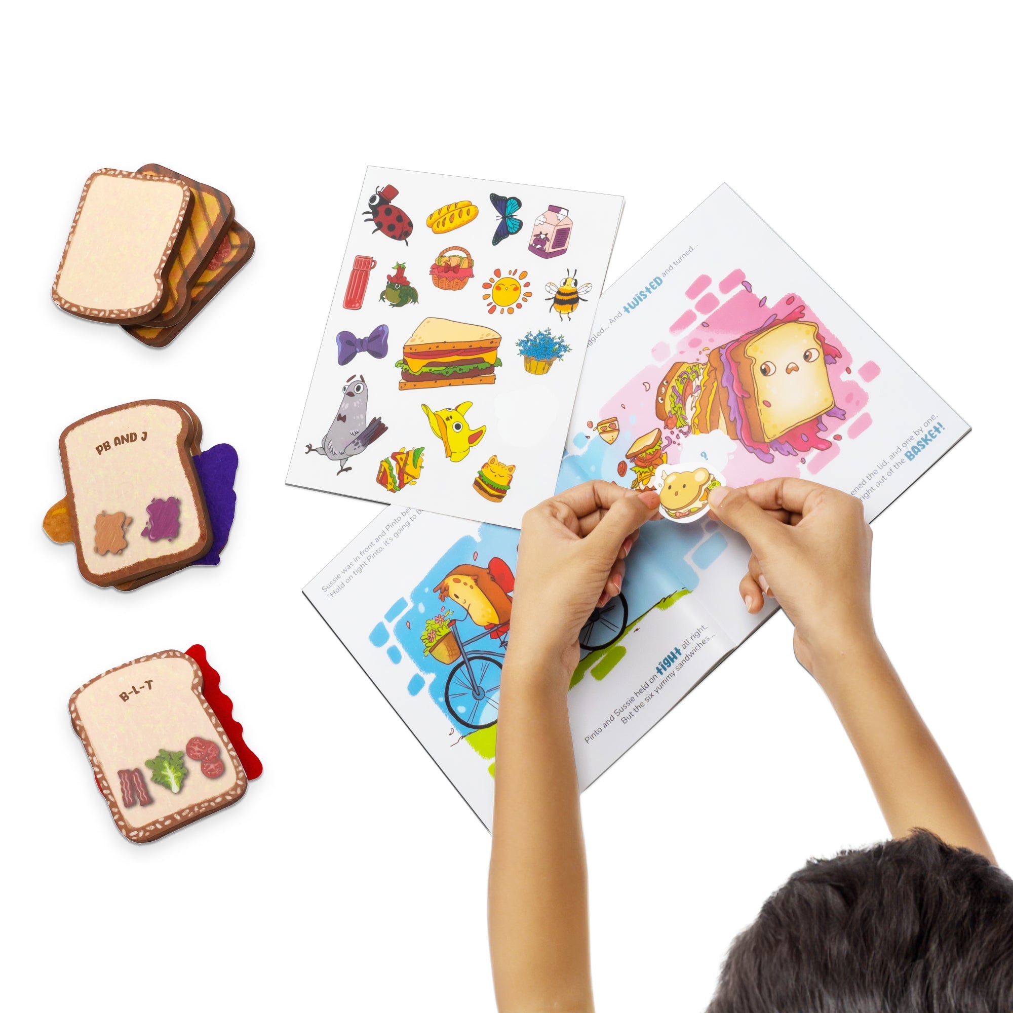 Love Dabble Six Sneaky Sandwiches Pretend Playset For Ages 3-7 Years