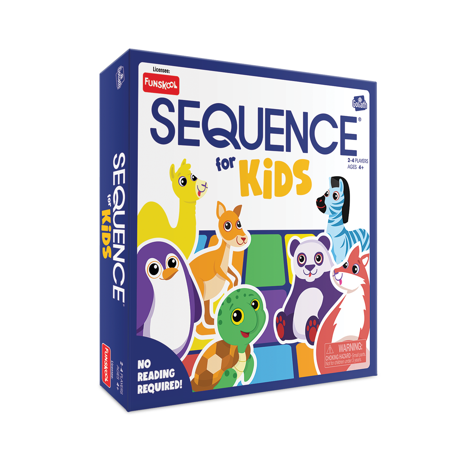 Funskool Goliath Games Sequence Junior for Kids Easy-to-Learn Board Game, 2-4 Players, For Ages 4 Years & Up