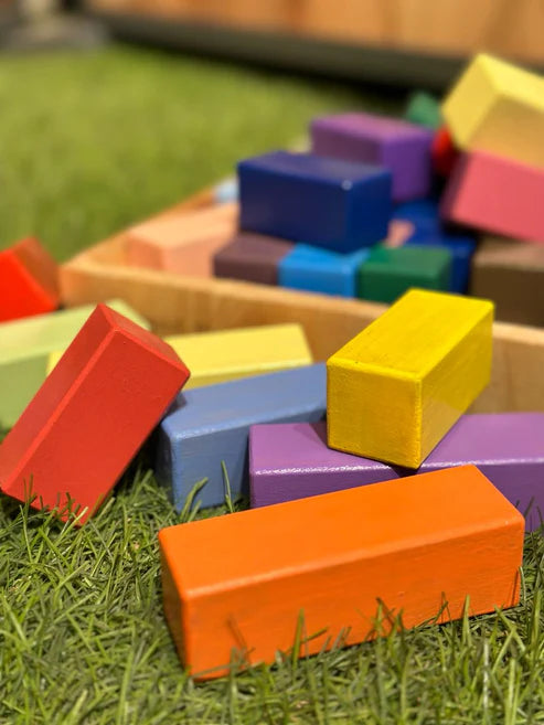 Kiddies Kingdom Stepped Pyramid Wooden Blocks For Beginners