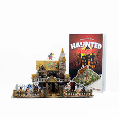 Mittimate Huaunted House Model Construction Book for Kids Age 8 to 12 Year Old I Make Your Own 3D Paper Model I Fun & DIY Book for Children