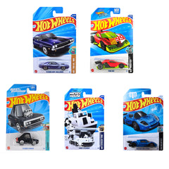 Hot Wheels Basic Car J Case 2025 Wave One Pack of 5 Mainlines for Collectors