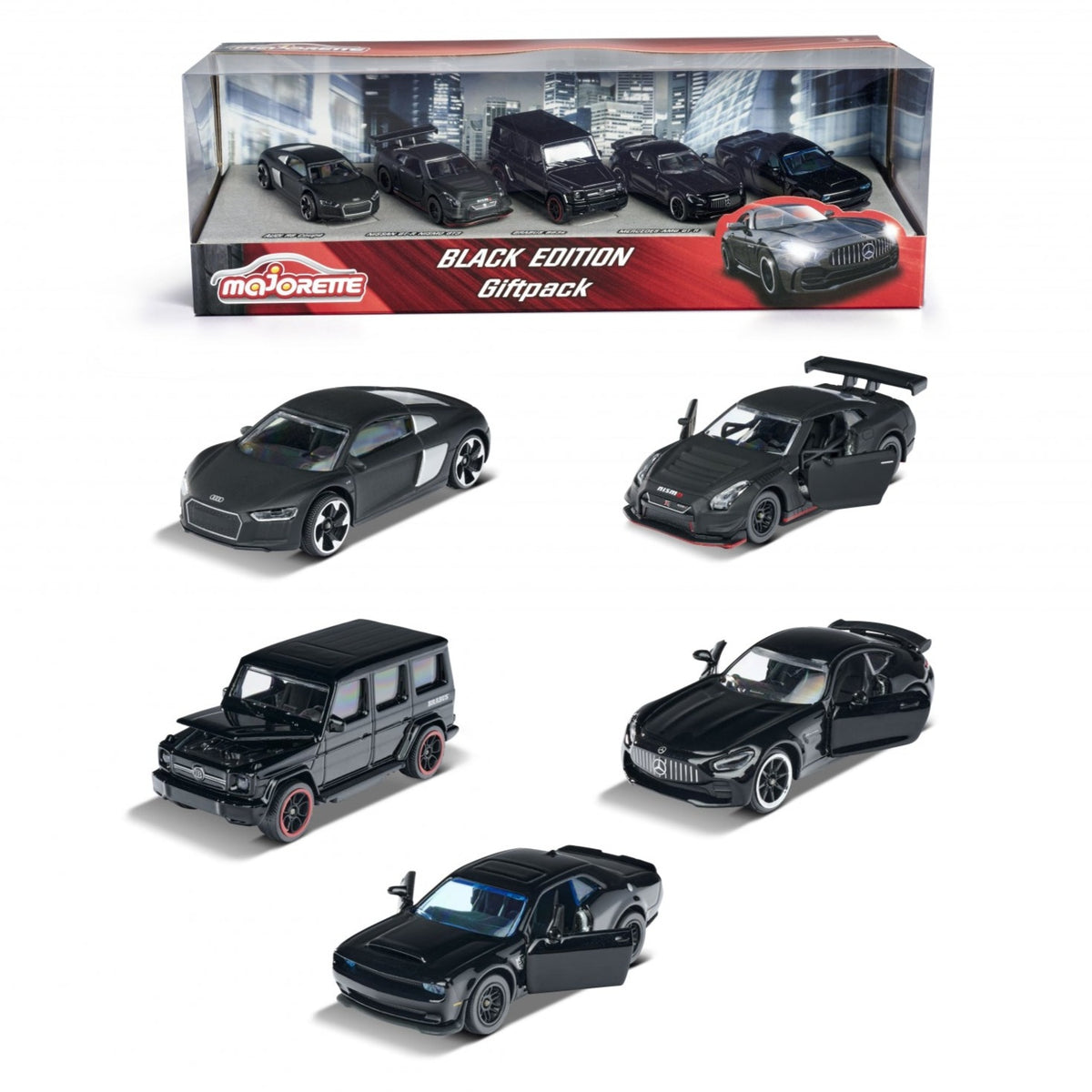 Majorette Black Edition Series 5 Car Gift Set For Kids Ages 3+