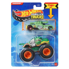 Hot Wheels Rageasaur Monster Truck Diecast Truck with 1:64 Scale Car for Ages 3+