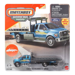 Matchbox Real Working Rigs 2026 Edition Ford F-650 Rollback Vehichle for Kids Ages 4 Years & Up