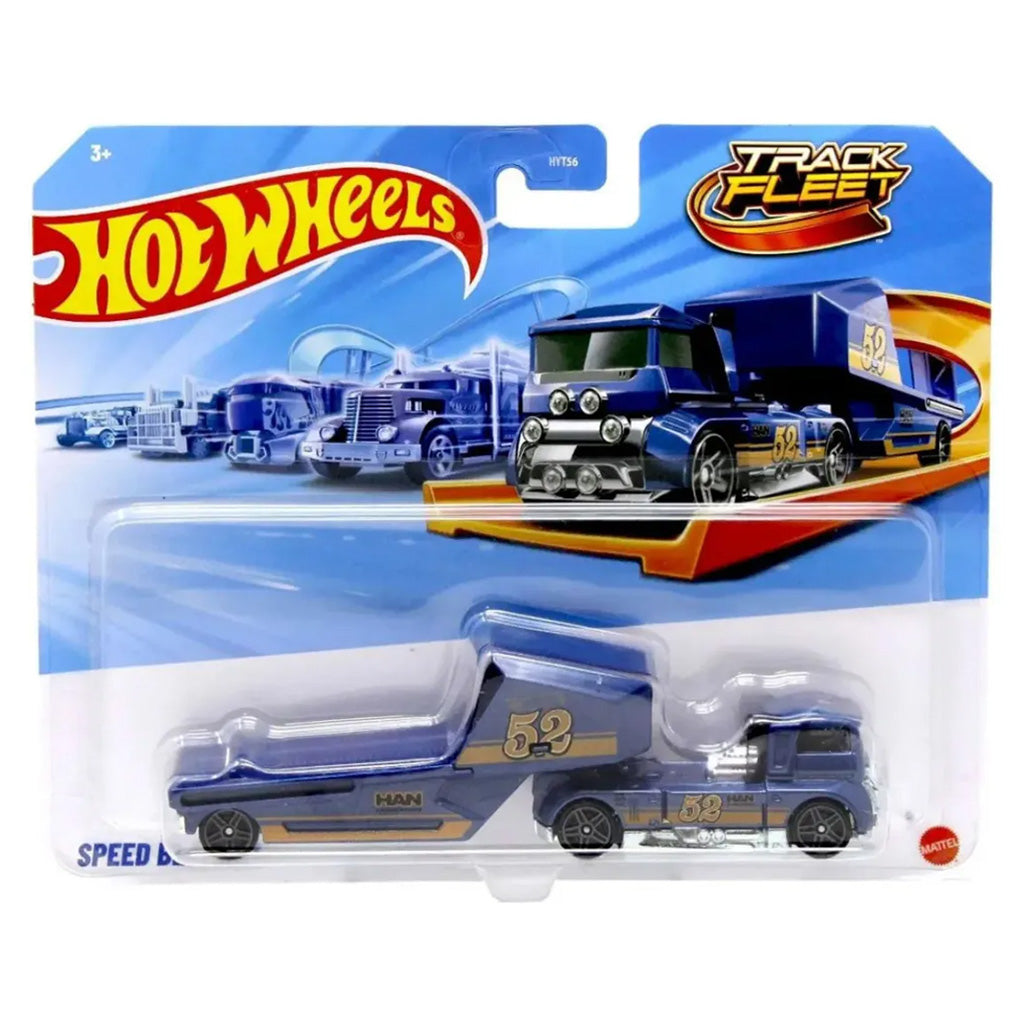 Hot Wheels Track Fleet Speed Blaster Truck for Ages 3 Years and Up
