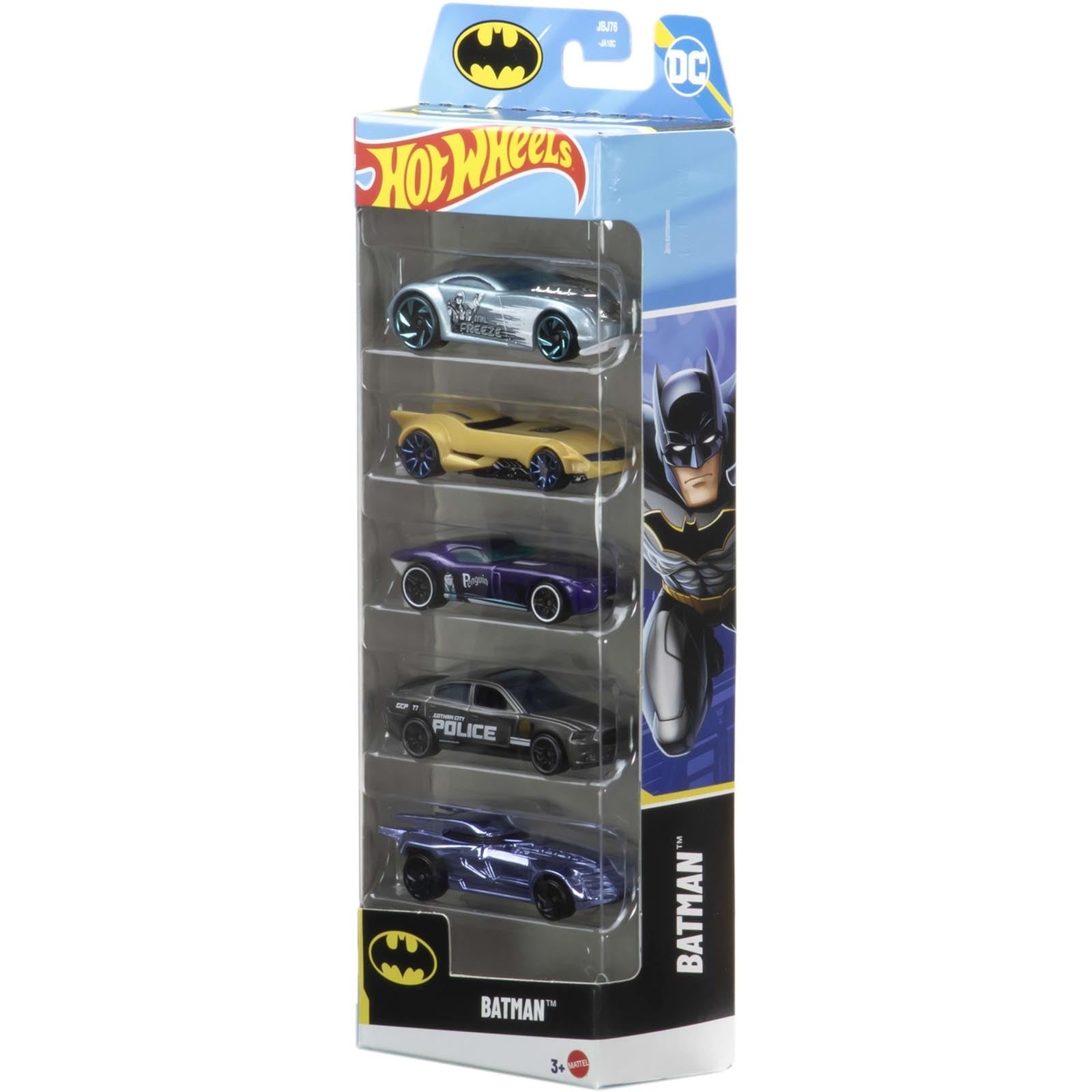 Hot Wheels 5 Car Gift Pack - Batman 2025 Pack Of 5 For Kids & Collectors