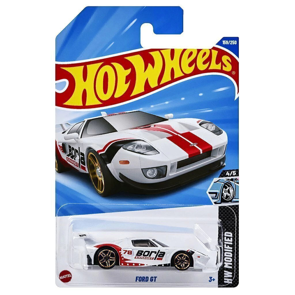 Hot Wheels Mainline Series 3 Car Combo Pack Including Models - Ford GT, ’84 Mustang SVO & Later Crater For Kids and Collectors