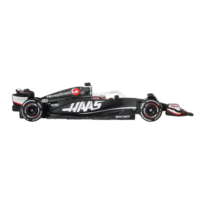 Hot Wheels Race Team MoneyGram Haas F1 VF-24 (#20) 1:64 Scale Premium Die-Cast Formula 1 Collectible Toy Race Car with Real Riders Tires & Metal/Metal Body & Chassis for Collectors