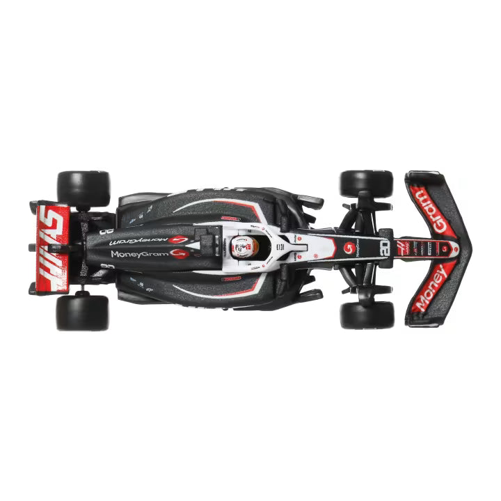 Hot Wheels Race Team MoneyGram Haas F1 VF-24 (#20) 1:64 Scale Premium Die-Cast Formula 1 Collectible Toy Race Car with Real Riders Tires & Metal/Metal Body & Chassis for Collectors