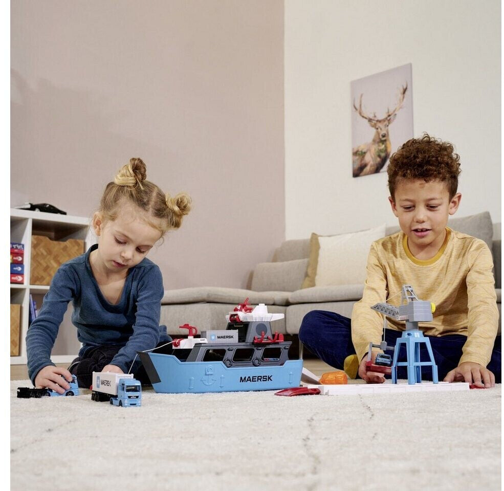 Majorette - Creatix Toy Port with Container Ship For Kids Ages 5 and Above