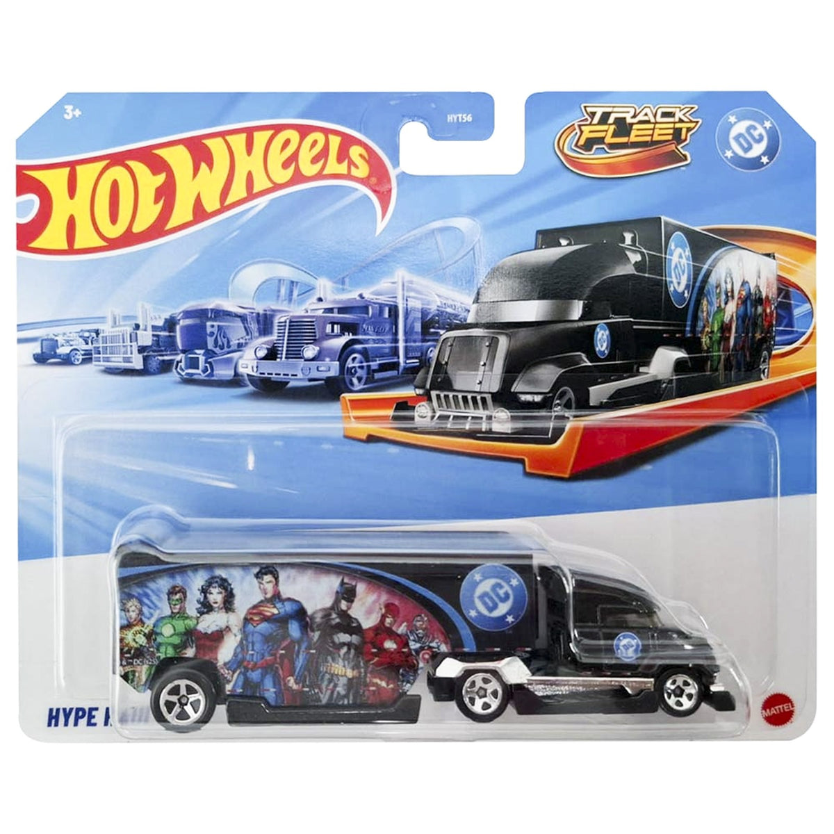 Hot Wheels Track Fleet DC Hyper Hauler Truck for Ages 3 Years and Up