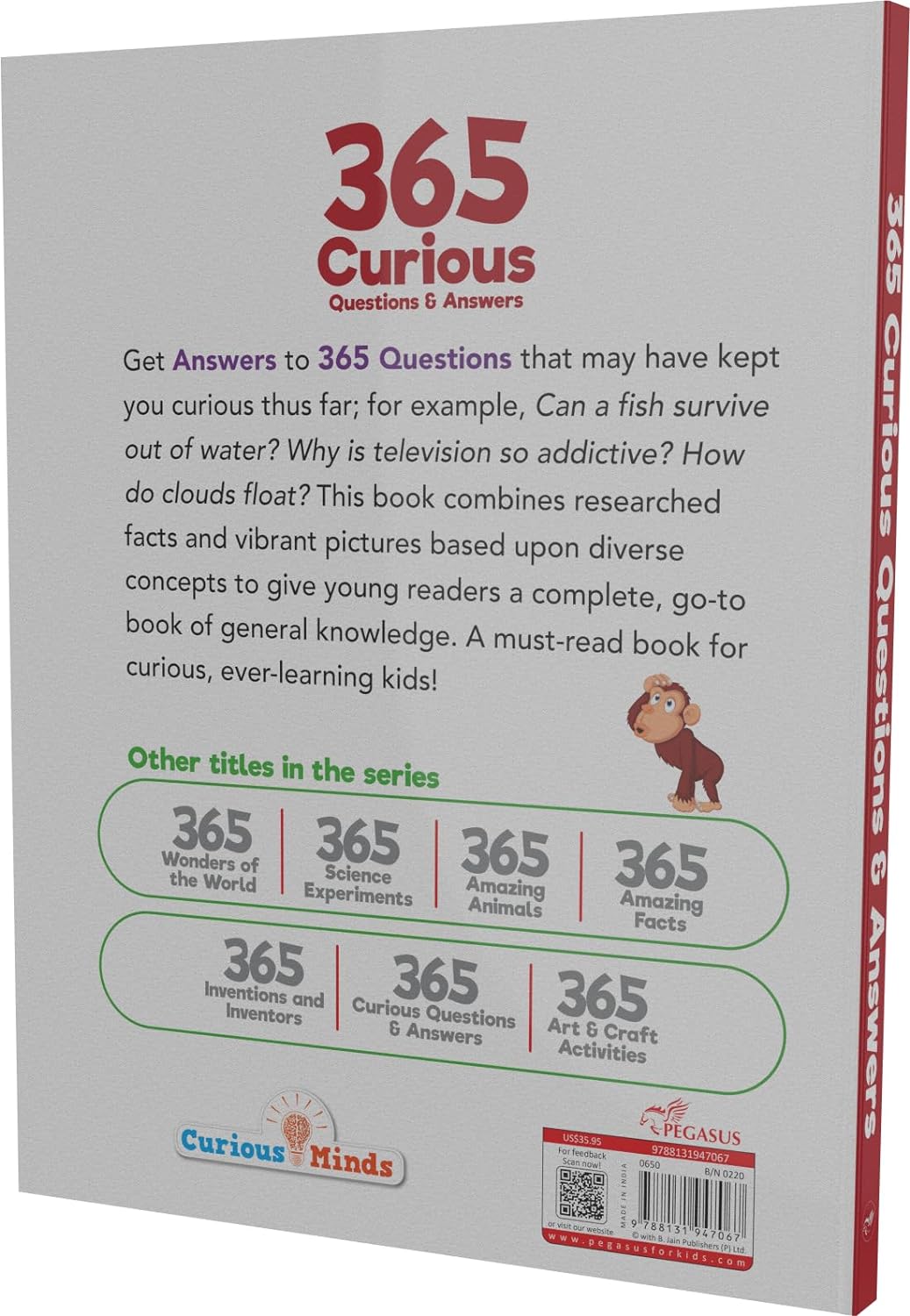 Pegasus 365 Curious Questions & Answers for Kids Ages 6+