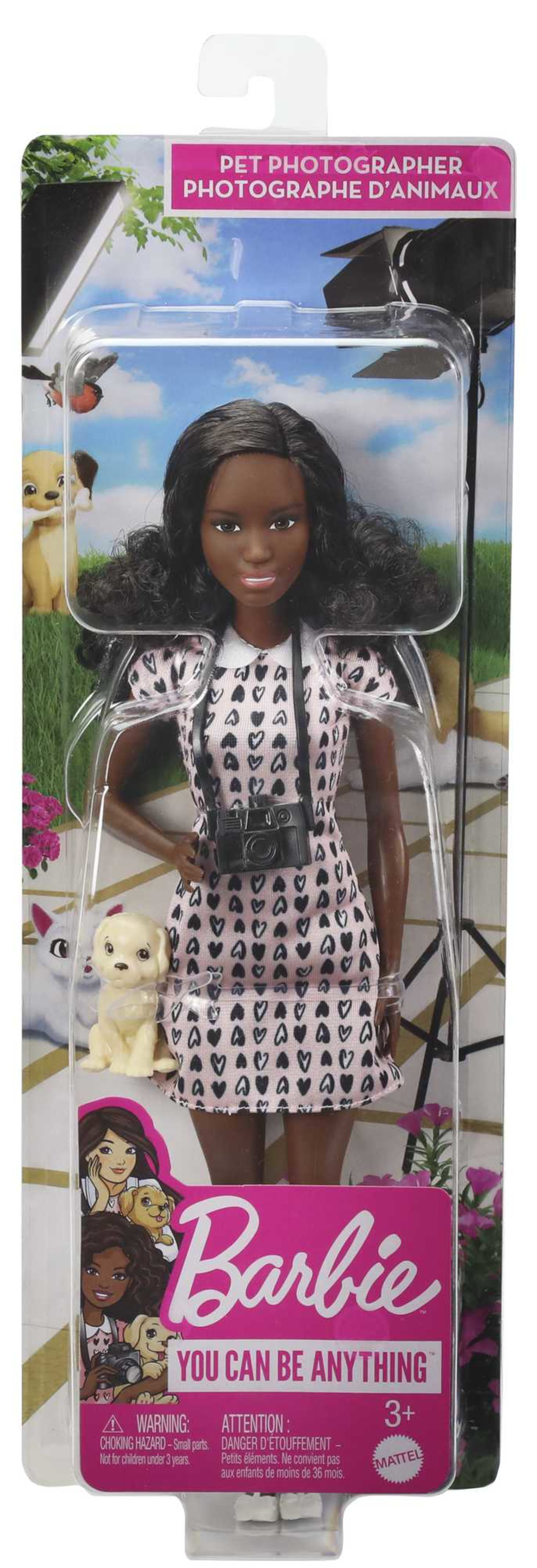 Barbie 12 Inch Photographer Petite Brunette Doll with Camera Accessory for Ages 3+