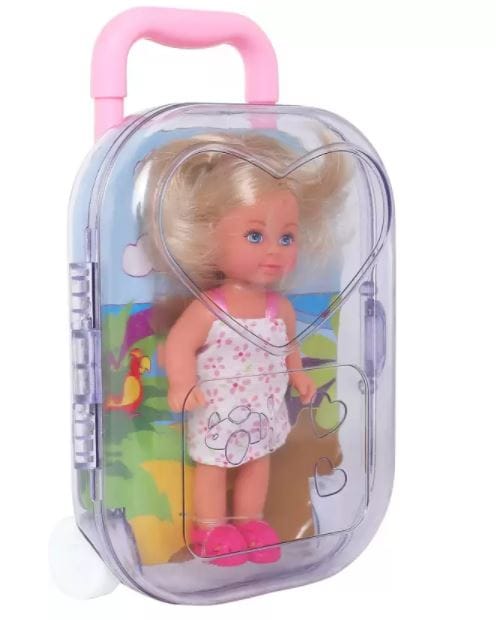 Simba Evi Love 12 cm Trolly Doll With Flower Print Dress For Kids Ages 3+