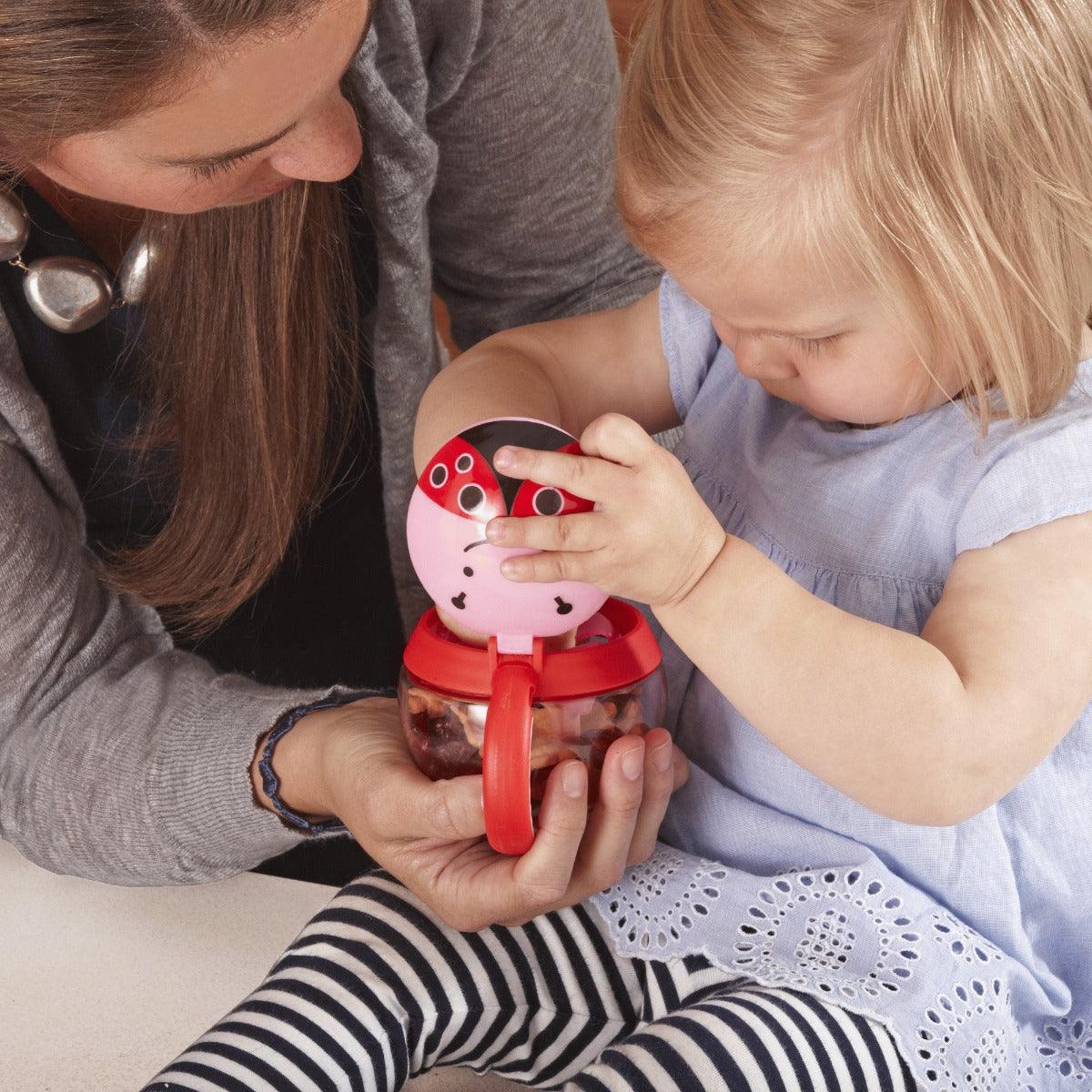 Skip Hop Zoo Snack Cup Ladybug - Weaning Accessory For Ages 1-4 Years