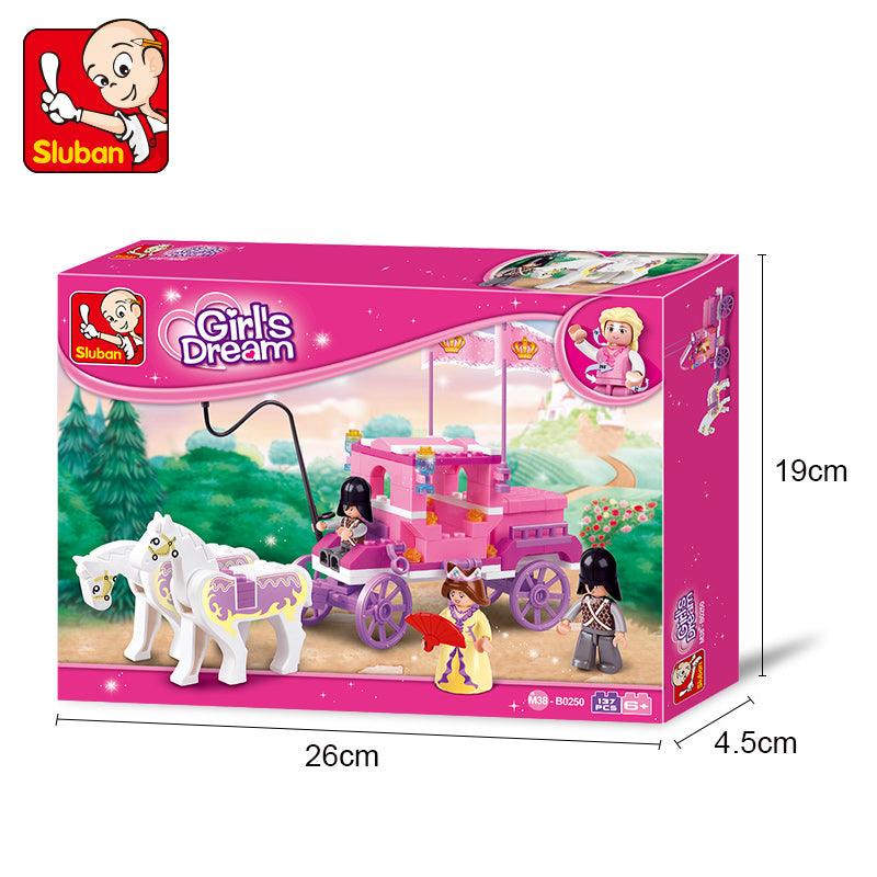 Sluban Girl's Dream Royal Carriage Building Block for Ages 6+