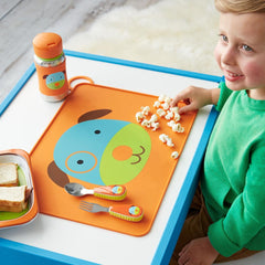 Skip Hop Zoo Utensils Fork & Spoon Dog - Weaning Accessory For Ages 0-3 Years